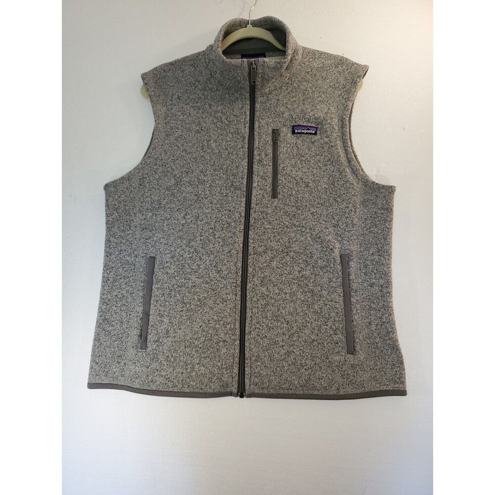 Patagonia Better Sweater Vest Full Zip Heather Gray Mens L Hike Outdoor Gorpcore